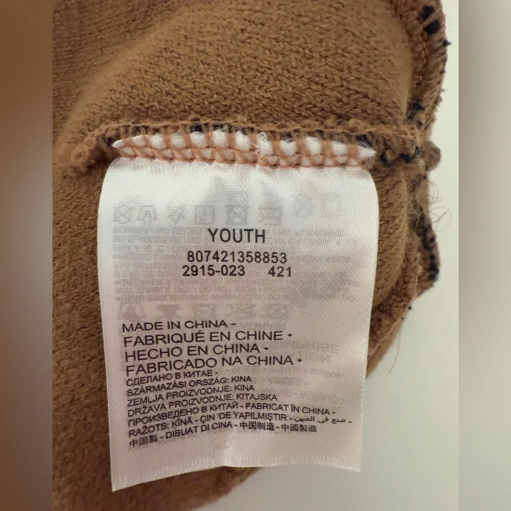 Nike Leopard Print Beanie with Pom Pom Youth Size - Picture 3 of 3